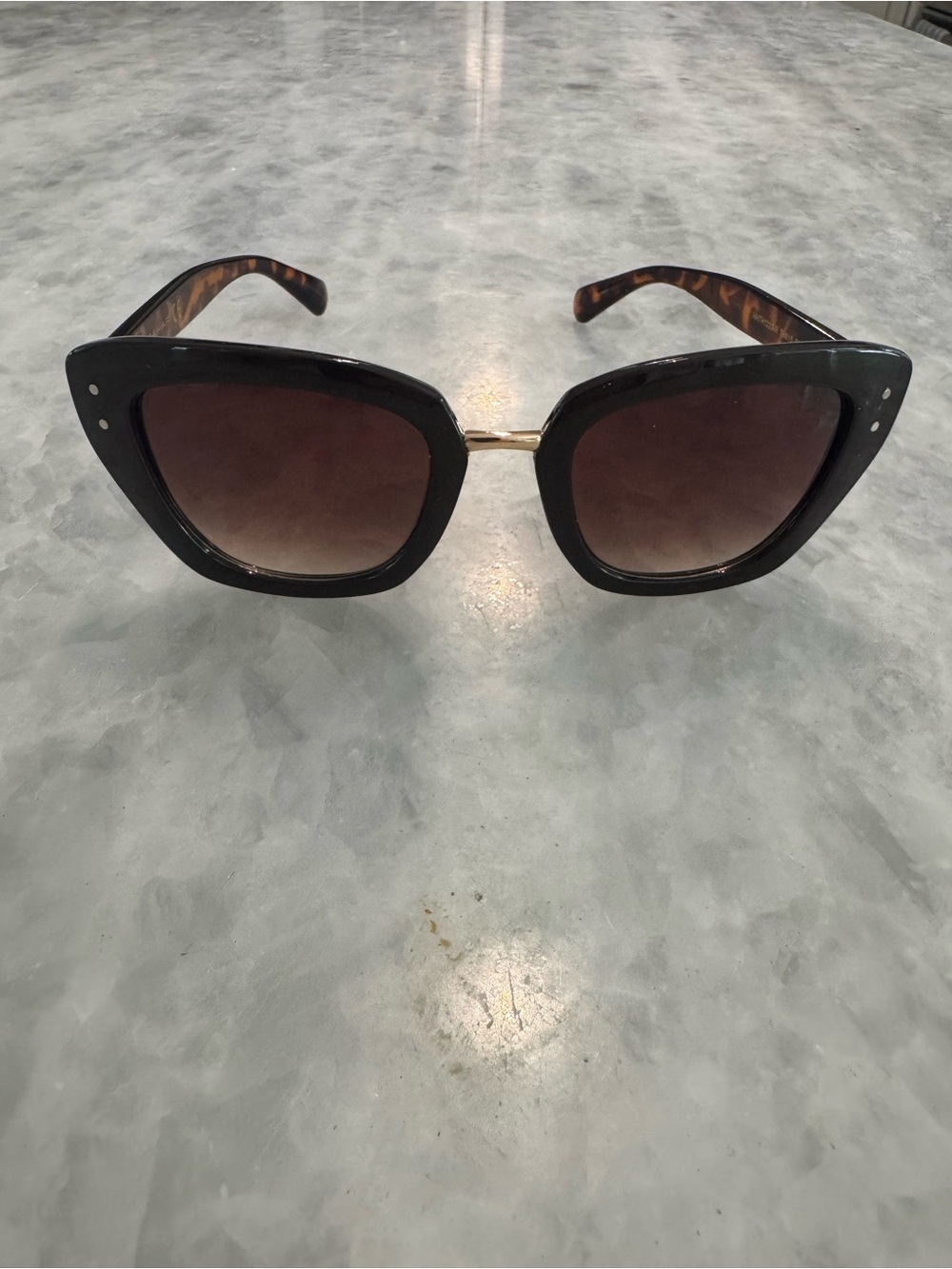 Tahari Sunglasses with Brown Lenses and Tortoise Temples